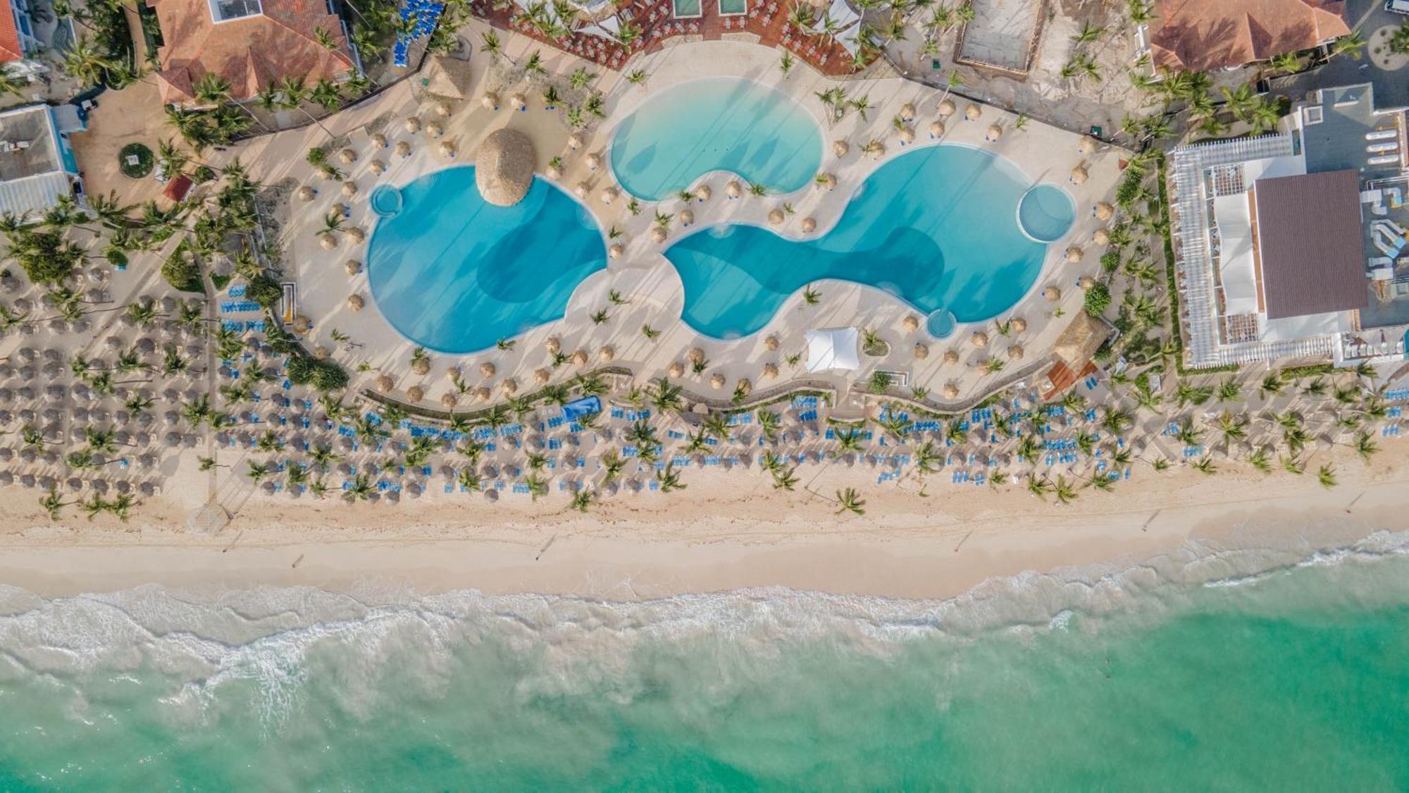 Bahia Principe Grand Punta Cana Hotel Exterior photo Aerial view of the beach