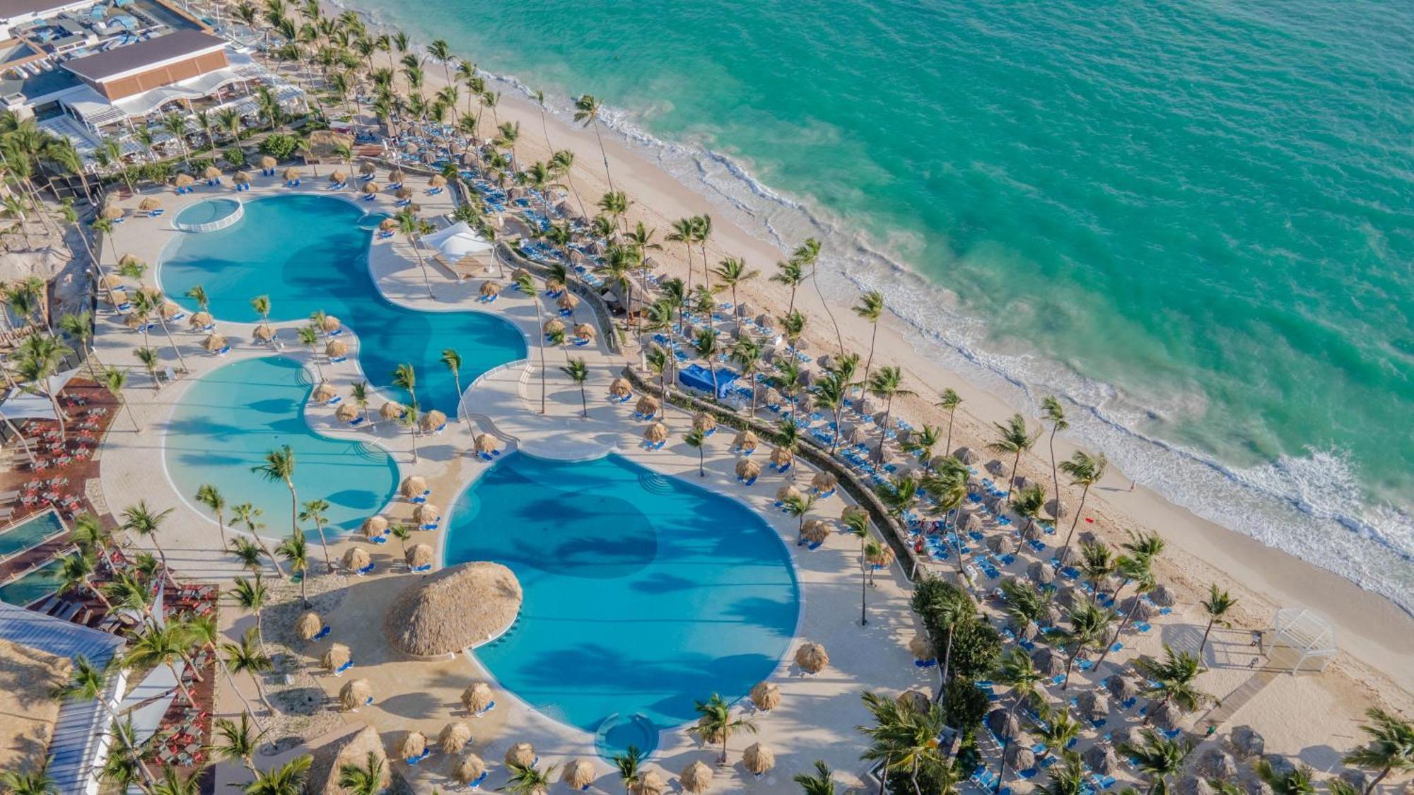 Bahia Principe Grand Punta Cana Hotel Exterior photo Aerial view of the beach at Hard Rock Hotel Vallarta